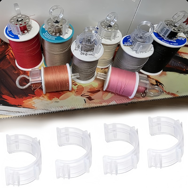 Embroidery Thread - ที่เก็บกระสวย 64 ชิ้น ช่วยรักษาความสะอาดของด้าย เหมาะสำหรับงานปัก ป้องกันกระสวยคลายตัว