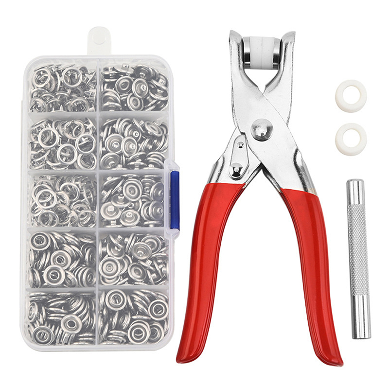 Embroidery Xpress - 1 ชุดหัวเข็มขัด Snap Fasteners ชุดเครื่องมือ, ปุ่ม