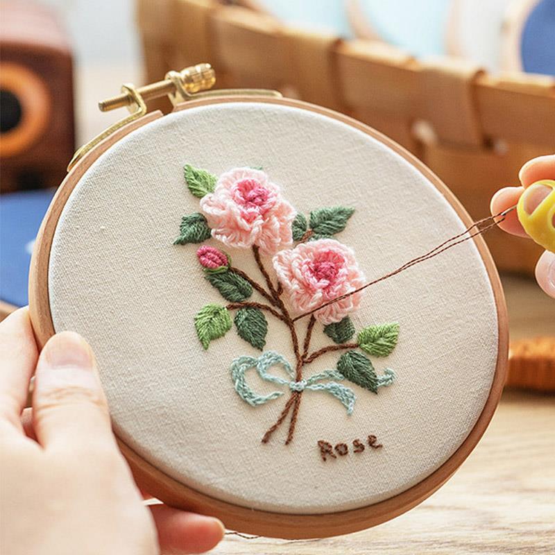 Embroidery Hoop Stand - คุณภาพสูงไม้บีชเย็บปักถักร้อยไม้เย็บปักถักร้อยวงกลมแหวนสําหรับ Embroideri CROSS Stitch เครื่องมือเย็บผ้าบ้าน