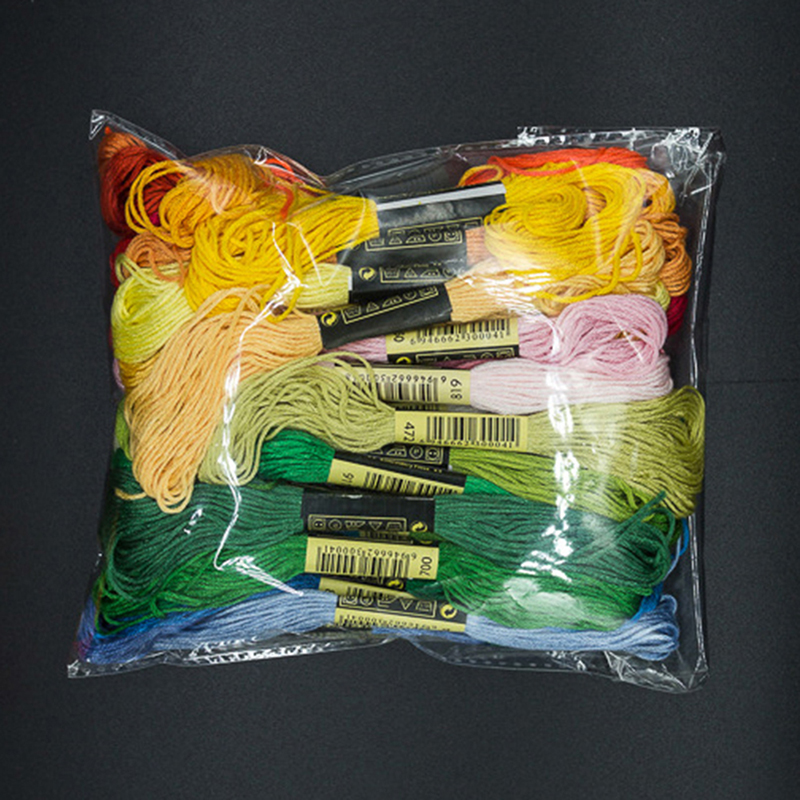 Embroidery Service - ชุดไหมปักผ้าฝ้ายหลากสี C 24/100/50 พร้อมด้ายเย็บผ้า ไหมปักลาย ไหมปักครอสติช