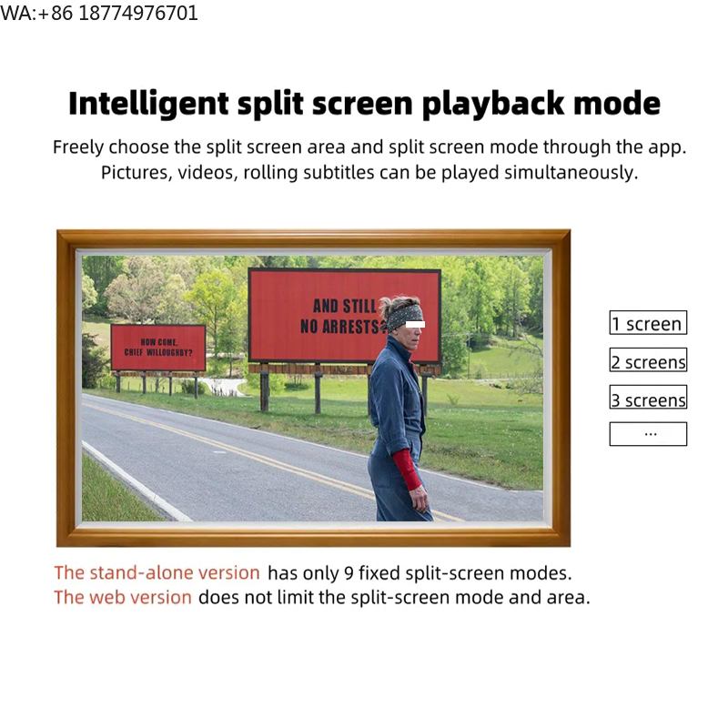 Frame Display Wood - กรอบรูปดิจิตอลขายส่ง หน้าจอ IPS 4K แบบด้าน ขนาด