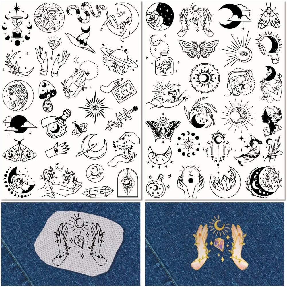 Embroidery Thread - 51 ชิ้น Boho Moon Sun น้ําเย็บปักถักร้อย