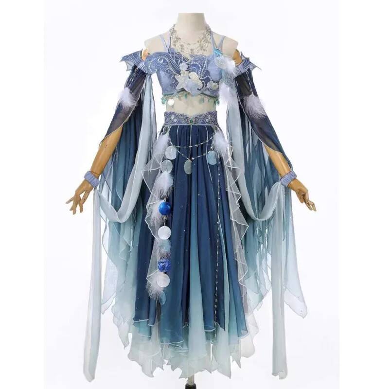 ชุดเดรสสีน้ำเงินแปลกตา ปักลายห - Embroidery Style บทวิจารณ์และราคา
