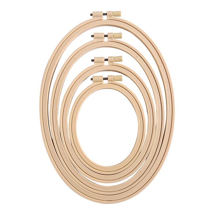 ไม้ไผ่เทียมพลาสติกรูปวงรีสีงาน - Embroidery Hoop Stand บทวิจารณ์และราคา