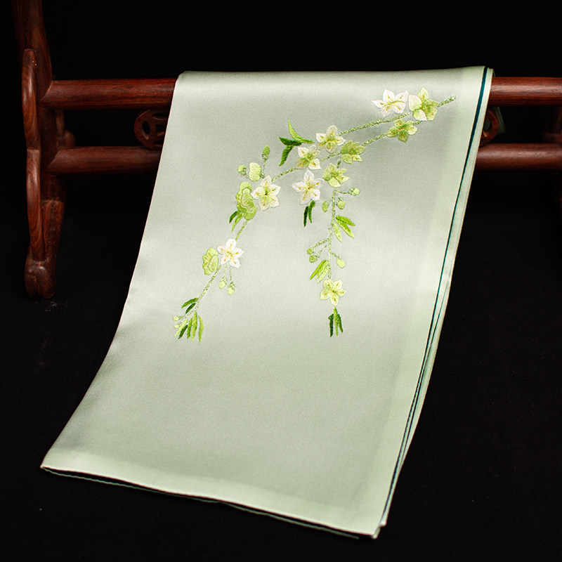 ผ้าพันคอไหมซูโจวปักลาย, ผ้าพัน - Embroidery Set บทวิจารณ์และราคา