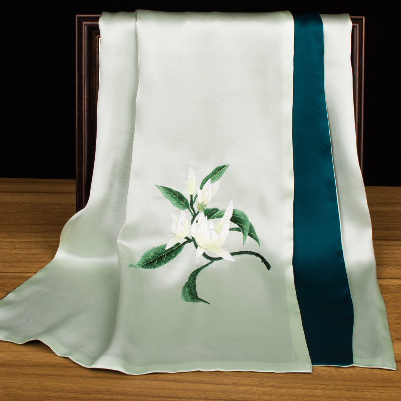 ผ้าพันคอไหมซูโจวปักลาย, ผ้าพัน - Embroidery Set บทวิจารณ์และราคา