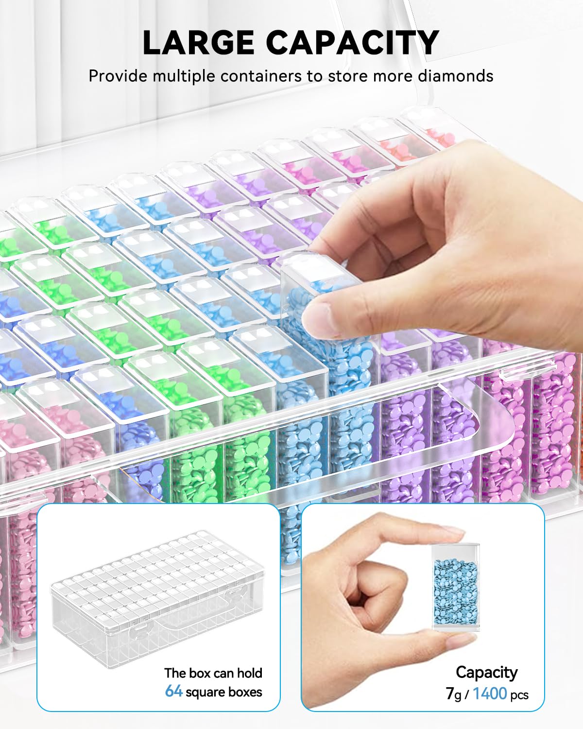 กล่องเก็บอุปกรณ์งานเพชร 5 มิติ - Embroidery Details บทวิจารณ์และราคา