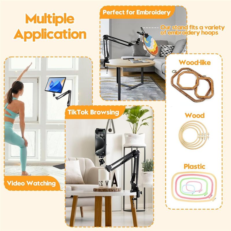 ขาตั้งห่วงปักผ้าปรับระดับได้ Y - Embroidery Hoop Stand บทวิจารณ์และราคา
