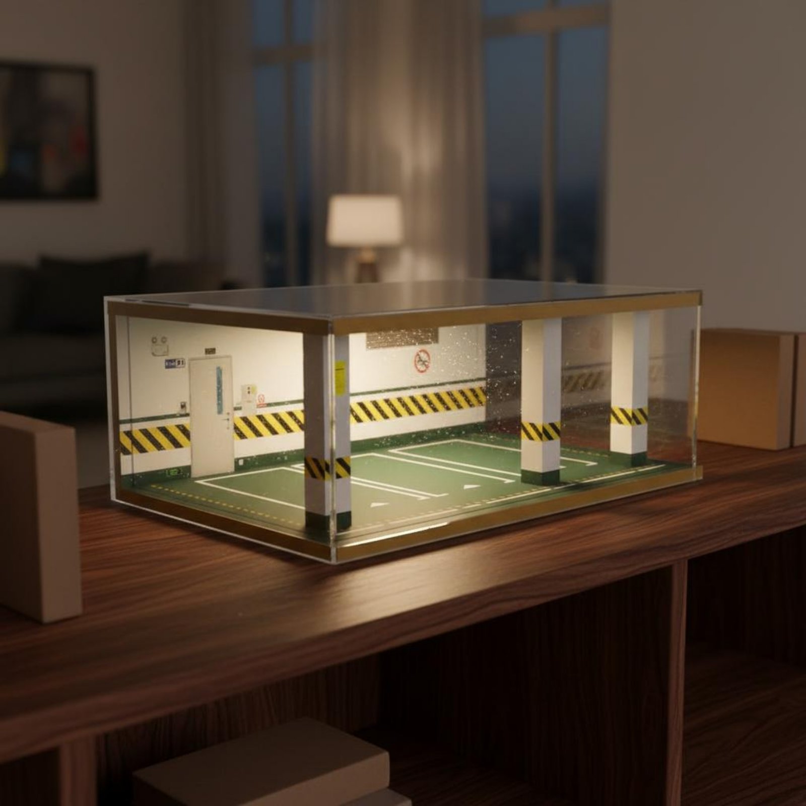 โรงจอดรถจำลองขนาด 1:24 โครงไม้ - Frame Display Wood บทวิจารณ์และราคา