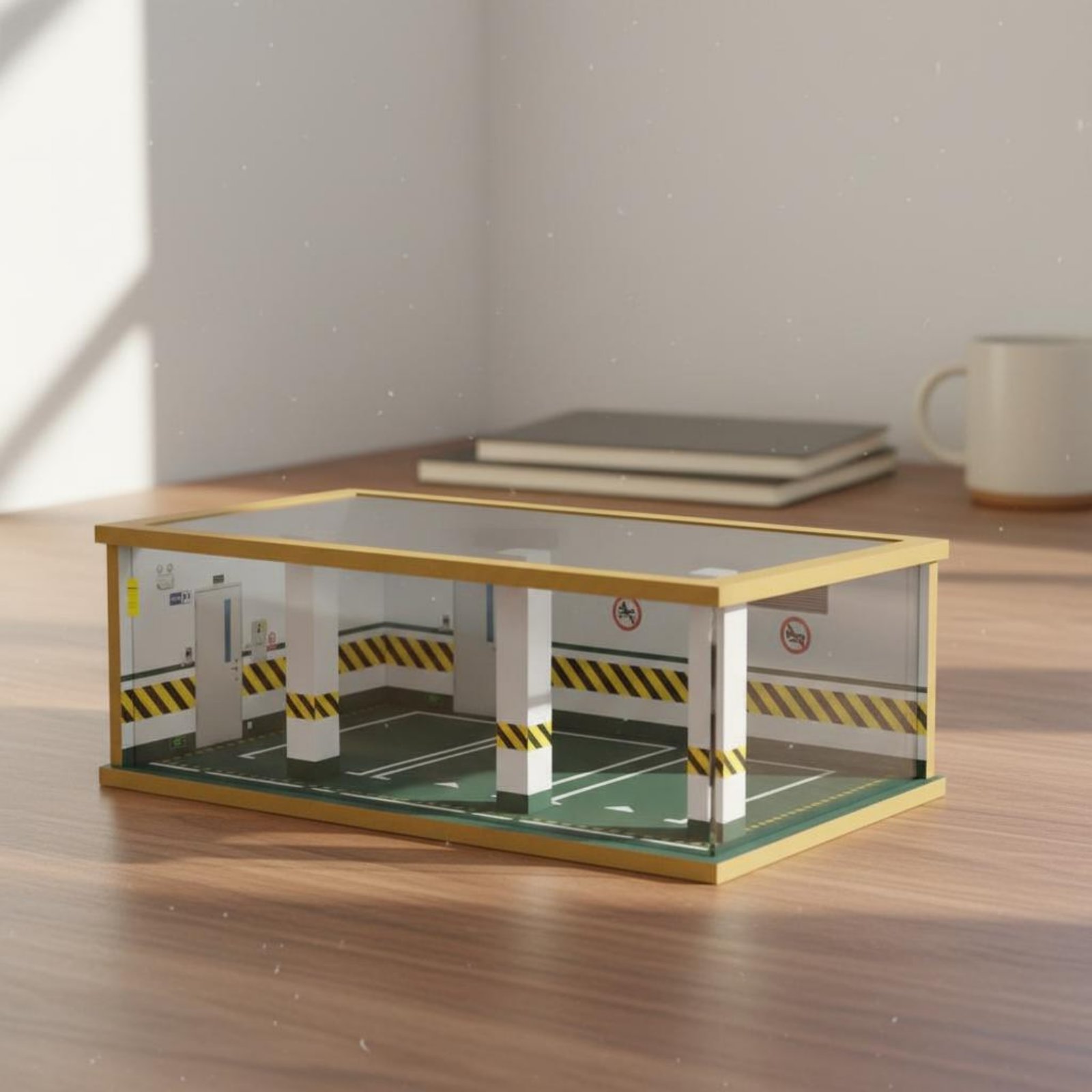 โรงจอดรถจำลองขนาด 1:24 โครงไม้ - Frame Display Wood บทวิจารณ์และราคา