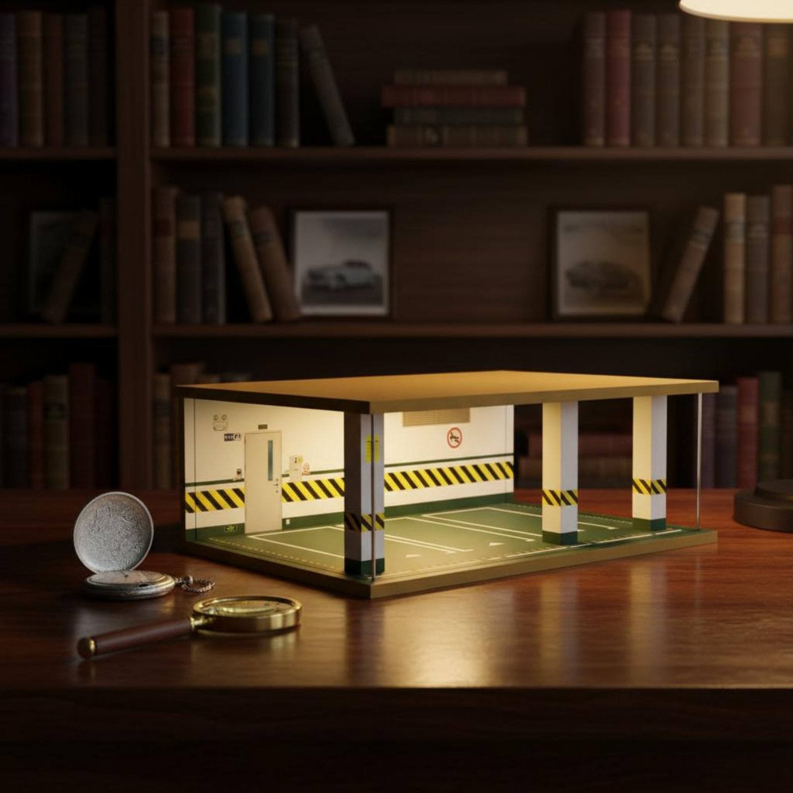 โรงจอดรถจำลองขนาด 1:24 โครงไม้ - Frame Display Wood บทวิจารณ์และราคา