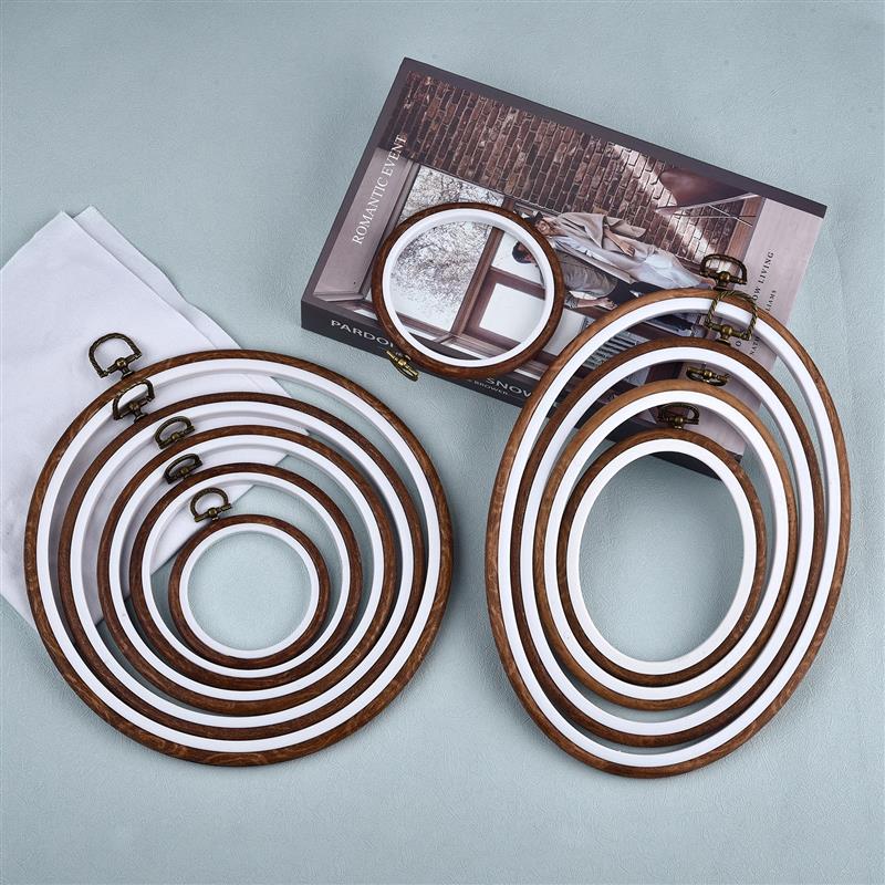 ชุดวงแหวนปักผ้าไม้รูปวงรี วงกล - Embroidery Hoop Stand บทวิจารณ์และราคา