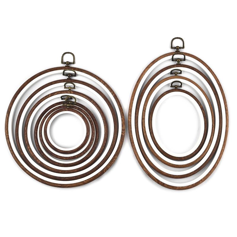 ชุดวงแหวนปักผ้าไม้รูปวงรี วงกล - Embroidery Hoop Stand บทวิจารณ์และราคา