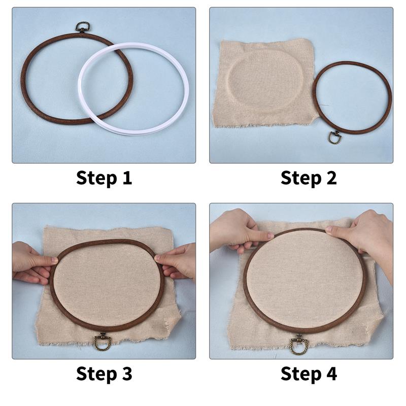 ชุดวงแหวนปักผ้าไม้รูปวงรี วงกล - Embroidery Hoop Stand บทวิจารณ์และราคา