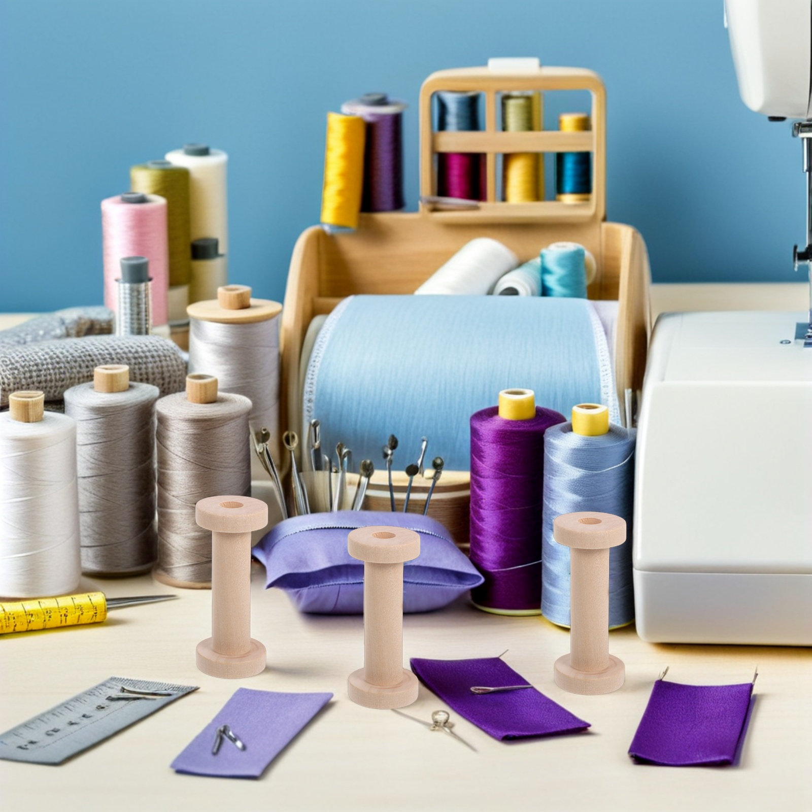15 ชิ้น แกนไม้สำหรับเก็บด้าย ท - Embroidery Thread บทวิจารณ์และราคา
