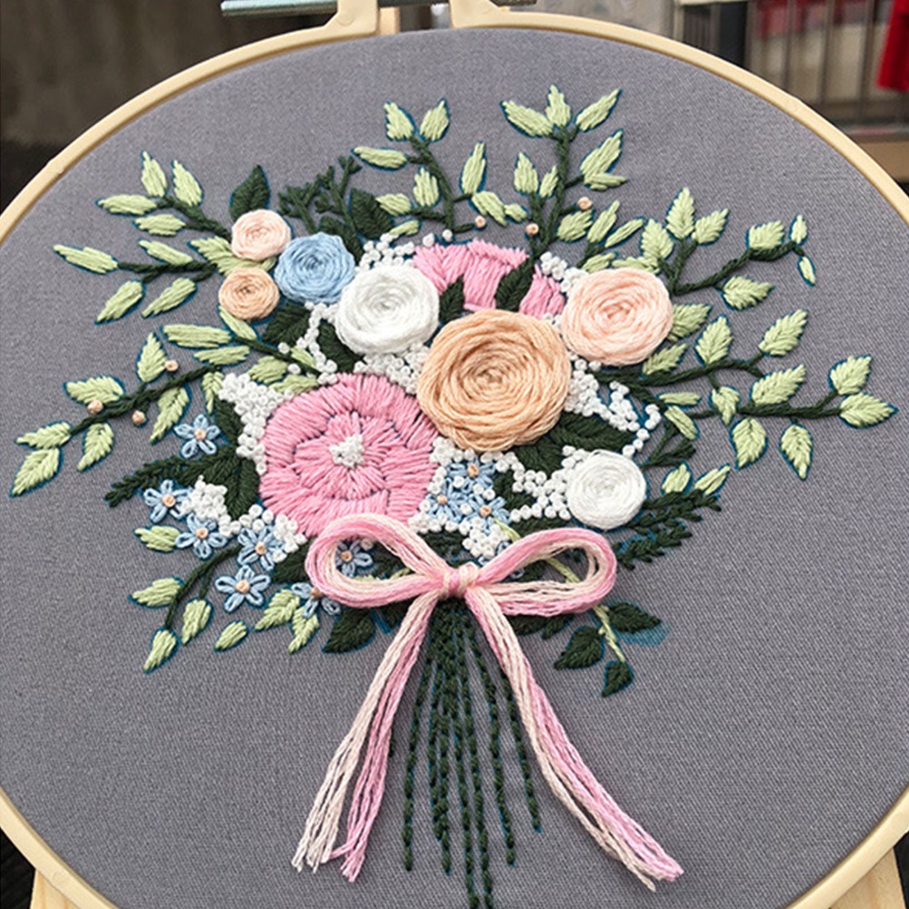 ชุดเริ่มต้นงานปักลายพิมพ์ลายดอ - Embroidery Design Patterns Flowers บทวิจารณ์และราคา