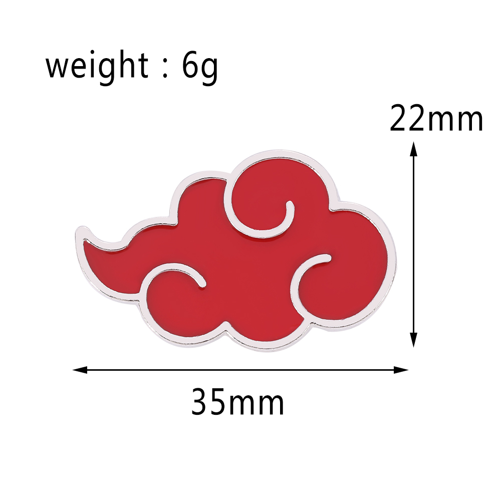 เข็มกลัดนารูโตะ อากัตสึกิ หมู่ - Embroidery Red บทวิจารณ์และราคา