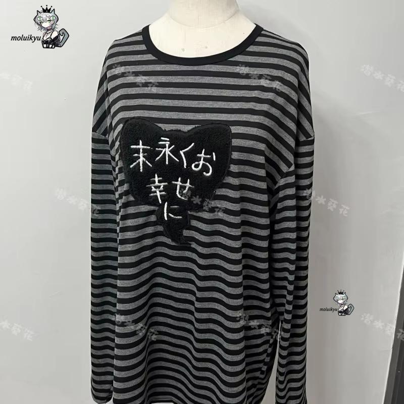 เสื้อยืดแขนยาวคอกลมสไตล์อเมริก - Embroidery Style บทวิจารณ์และราคา