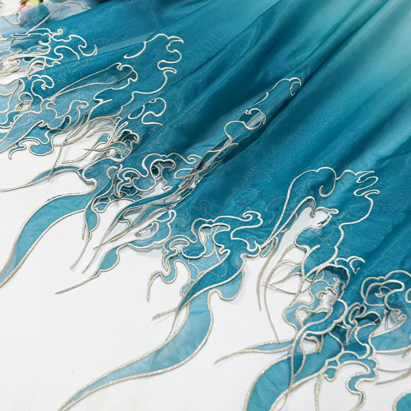 ผ้าปักลายดอกบัวแบบจีนไล่เฉดสี  - Embroidery Style บทวิจารณ์และราคา