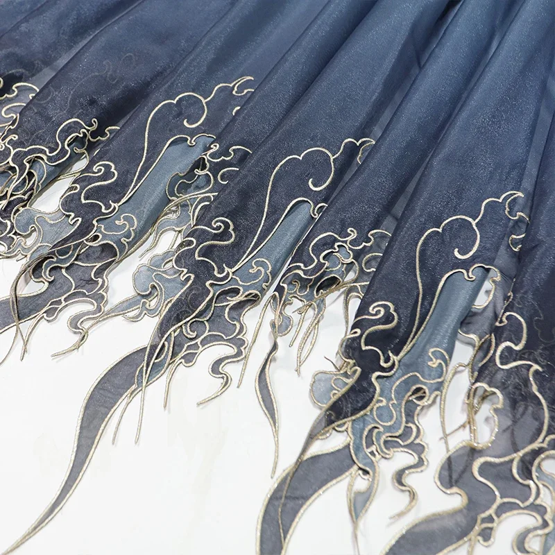 ผ้าปักลายดอกบัวแบบจีนไล่เฉดสี  - Embroidery Style บทวิจารณ์และราคา