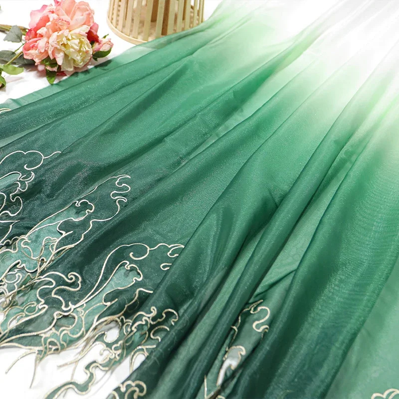 ผ้าปักลายดอกบัวแบบจีนไล่เฉดสี  - Embroidery Style บทวิจารณ์และราคา