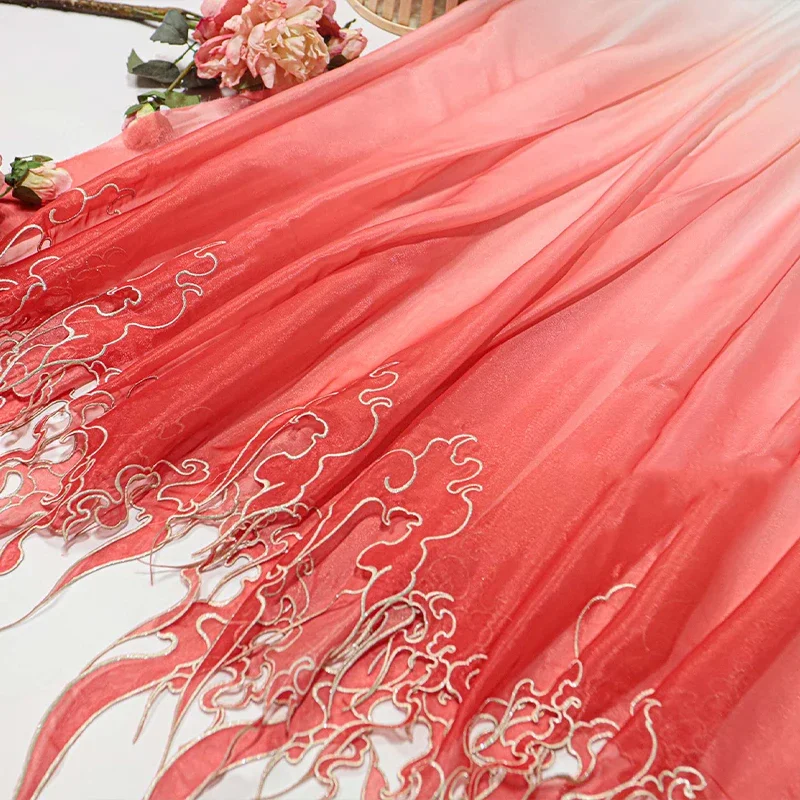 ผ้าปักลายดอกบัวแบบจีนไล่เฉดสี  - Embroidery Style บทวิจารณ์และราคา
