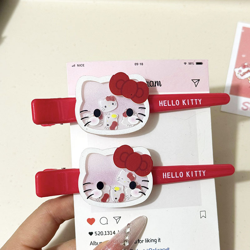 กิ๊บติดผมเฮลโล คิตตี้ แบบเข็มก - Embroidery Red บทวิจารณ์และราคา