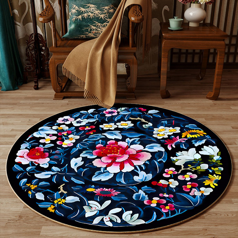 พรมปูพื้นลายดอกไม้สไตล์จีน สำห - Embroidery Online Designs บทวิจารณ์และราคา