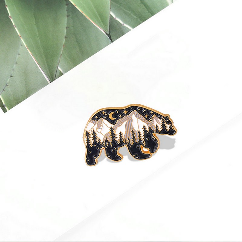 Mama Papa BearเคลือบPins Custo - Embroidery Love บทวิจารณ์และราคา