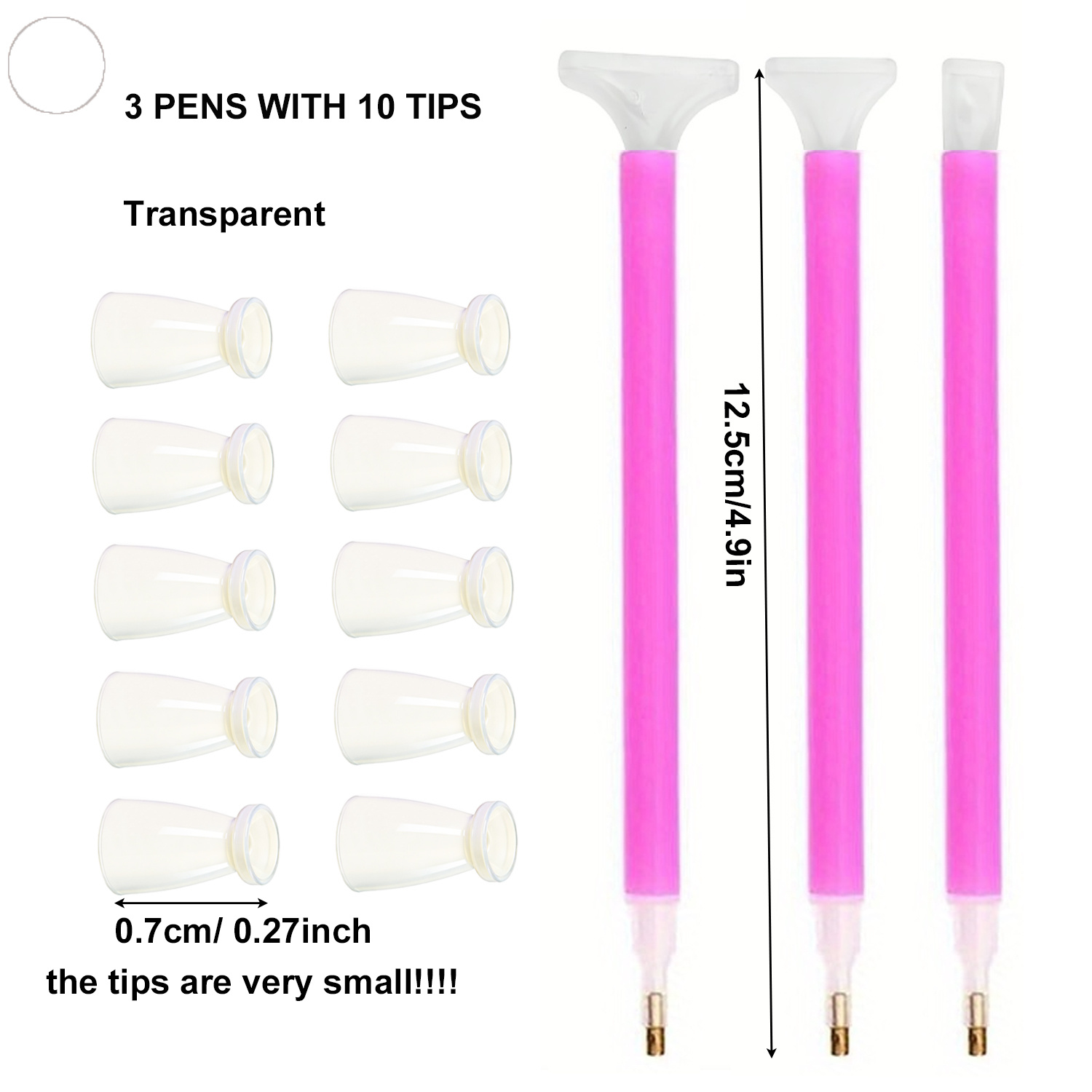 ชุดปากกาเพชร 10 หัวซิลิโคน & 3 - Embroidery Details บทวิจารณ์และราคา