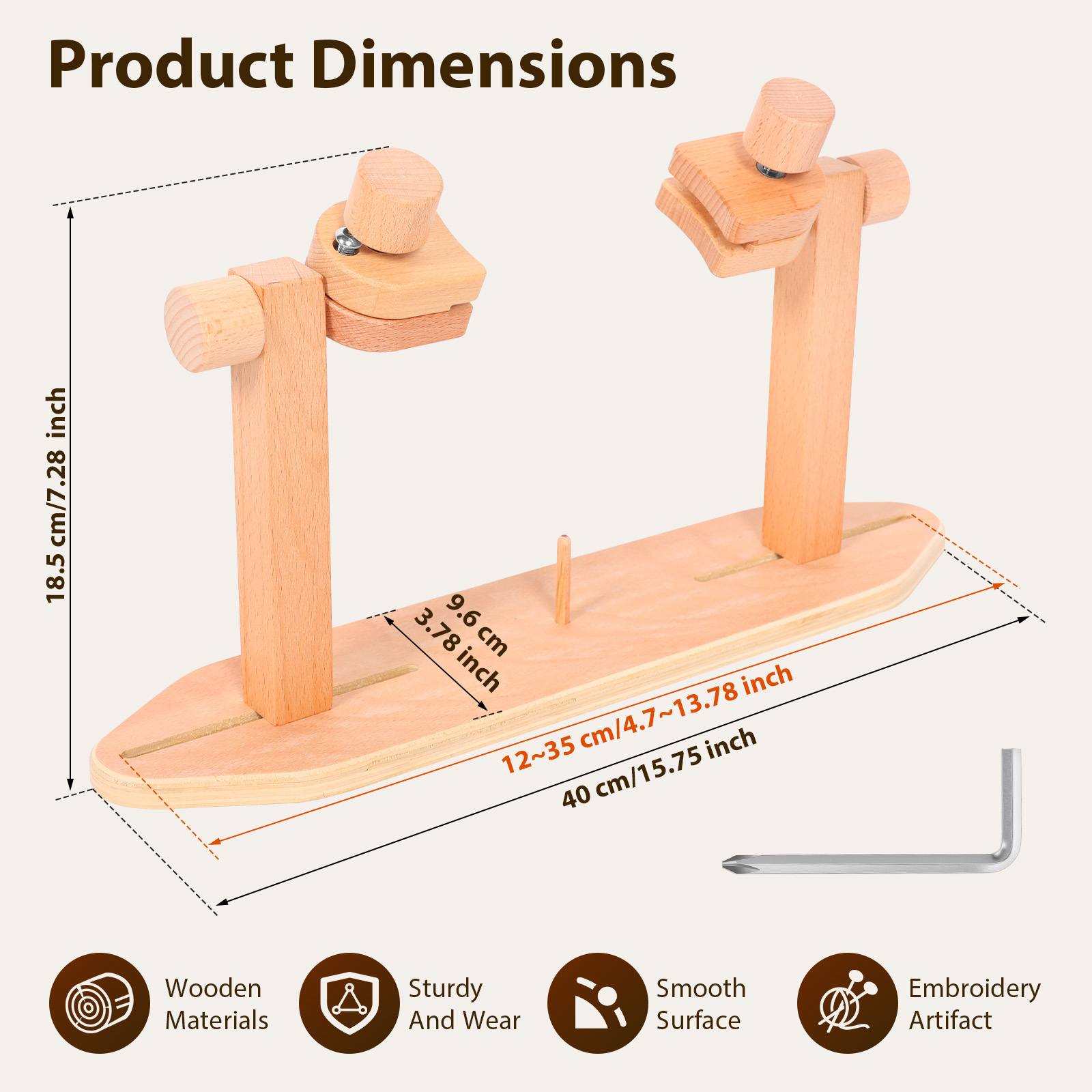 ขาตั้งวงแหวนปักผ้าไม้ ปรับระดั - Embroidery Hoop Stand บทวิจารณ์และราคา