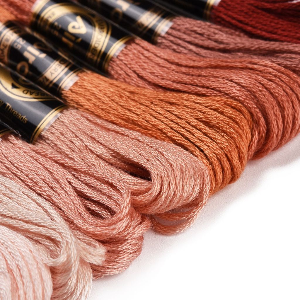 1 ชุด 8 ม้วน ไหมปักโพลีเอสเตอร - Embroidery Thread บทวิจารณ์และราคา