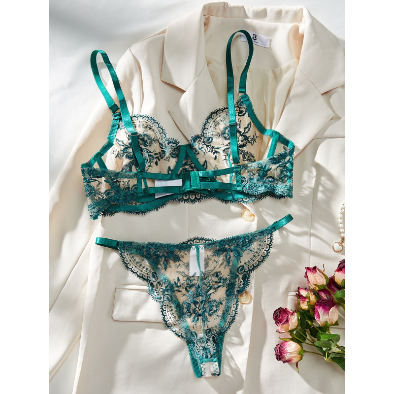 ชุดชั้นในเซ็กซี่ขายดี ลายปักดอ - Embroidery Set บทวิจารณ์และราคา